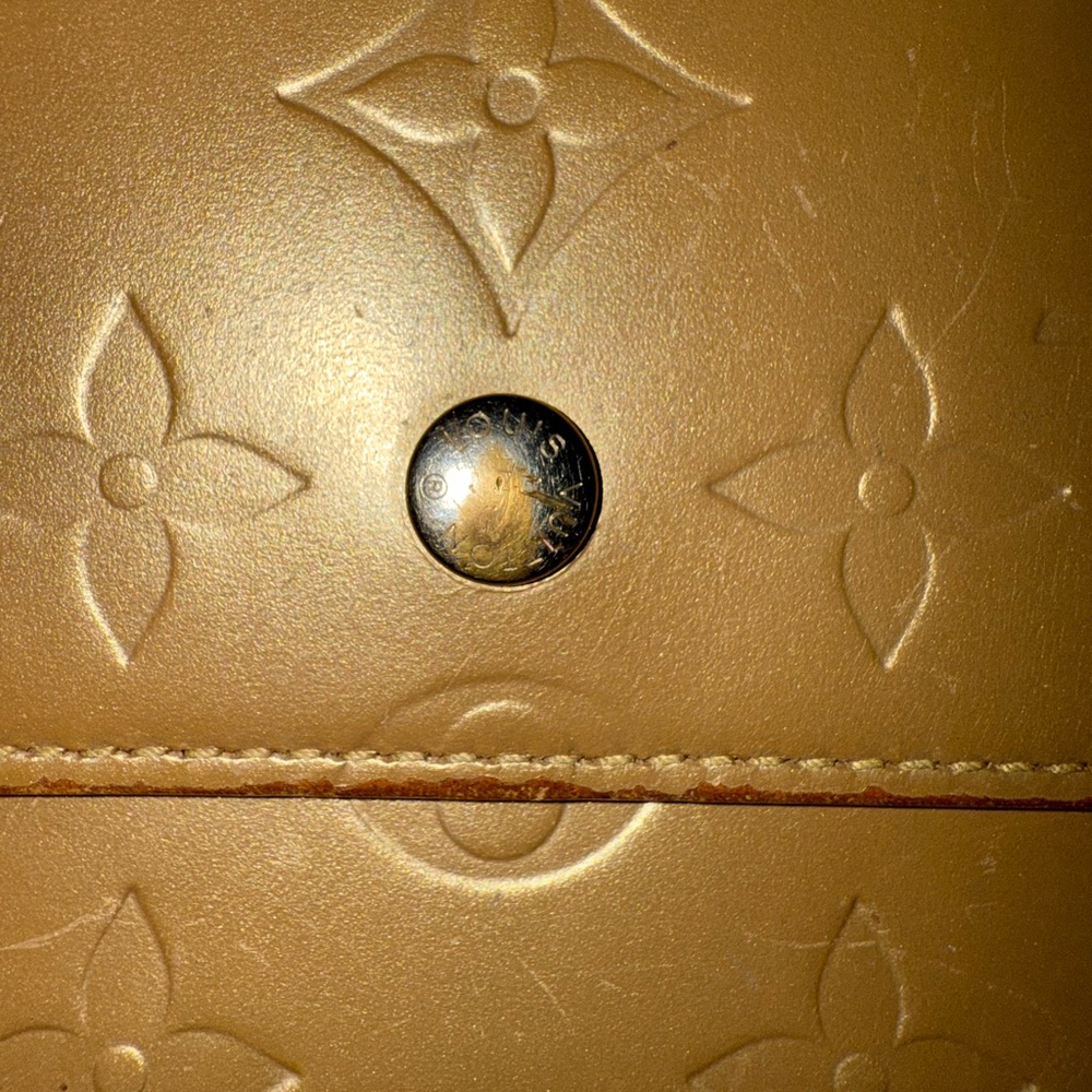 Louis Vuitton Gold Matte Vernis Porte-Tresor International Wallet - Picture 3 of 15